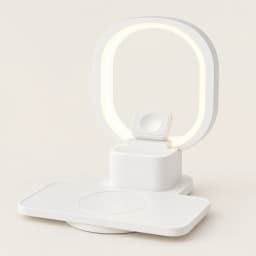 Бездротова зарядна станція AY41 4 в 1, 15 Вт, з LED-нічником