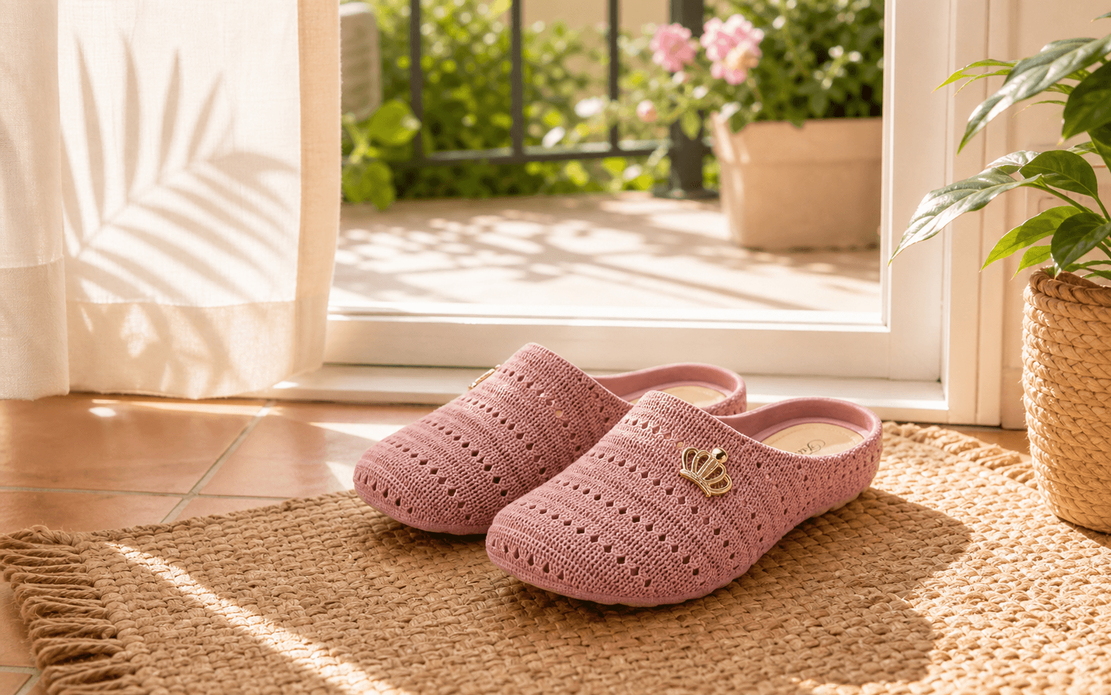 Рожеві сабо Nuovera Breeze Pink для дому та балкона